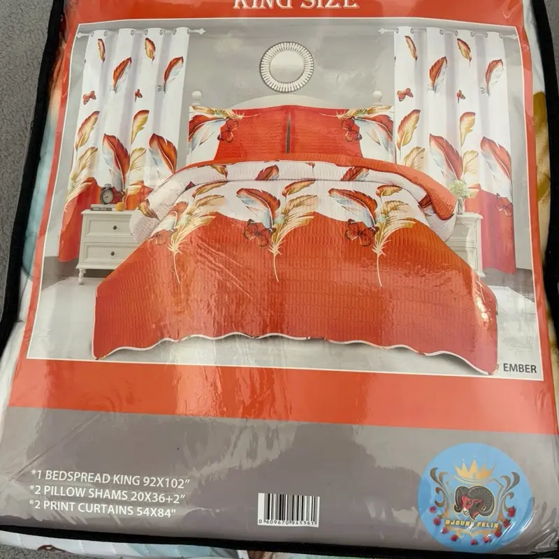 5PICS BEDSPREAD SET  KING SIZE