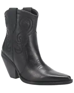 Dingo Women's Classy N Sassy Western Booties Snip Toe - Di 952-Blk