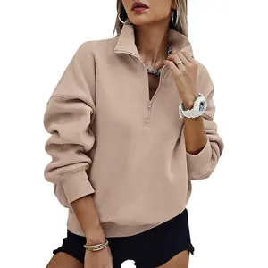 PrettyGarden Womens Half Zip Oversized Sweatshirts Fleece Hoodies 2025 Trendy Long Sleeve Pullover Tops Y2k Fall Outfits