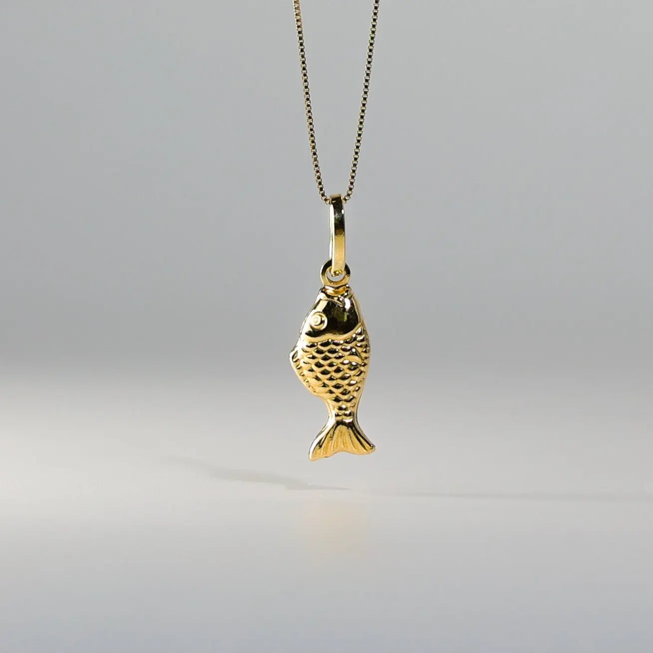 14K Golden Koi Fish Pendant