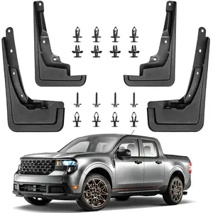 Mud Flaps Splash Guards Mudflaps Fit for Ford Maverick 2022-2026(Not for Maverick Lobo Edition) Pickup Truck 4PCS Exterior Tire Fenders Mudguards Kit Vehicle Wheel Liner