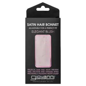 Giovanni Satin Hair Bonnet, Elegant Blush, 1 Hair Bonnet