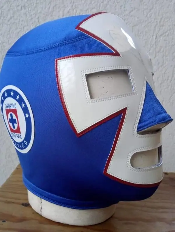 Mascara de La Maquina de Cruz Azul/ Semi Unisex Man Woman Comfortable Breathable Quick Dry Azul