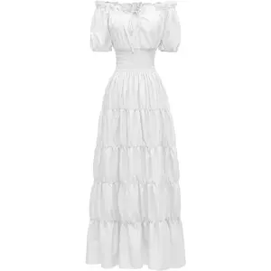 Renaissance Women Medieval Chemise Dress Pirate Peasant Top Irish Under Dress