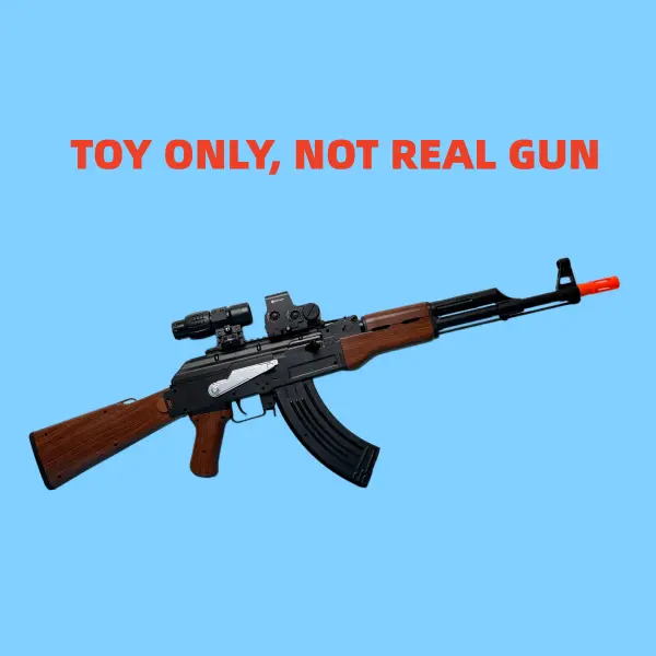 AK47 Fine Crafted Desktop Ornament & Interactive Play Gear For Hobby Enthusiasts Age Restriction 14 And Up