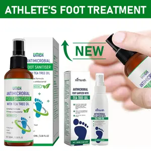 Umex Foot Spray with Natural Tea Tree Oil — Daily Foot Care for Itchy, Dry, Smelly or Irritated Feet, Helps Refresh, Deodorize and Soothe Skin