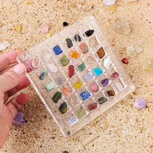 Magnetic Shell Display Cabinet Frame, 36 Grids Transparent Storage Box, Perfect for Collectors Jewelry Holiday Gifts
