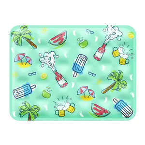 Pet Cooling Mat for Dogs & Cats, Water-Filled Summer Cooling Pad, Scratch-Resistant Non-Slip Design, Reusable Cooling Bed for Indoor & Outdoor Use