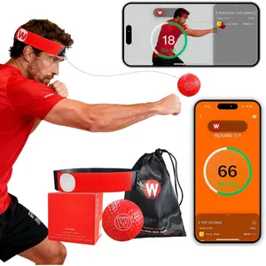 Boxing Reflex Ball with Punch Counter App, Fun Punch  with Headband, Hand Eye Coordination  | Boxing Equipment, Fitness  Ideas for Teen Boys and Anyone into MMA