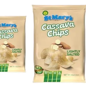 St Mary's Cassava Chips 4 Pack Bundle Lightly Salted Snack Food