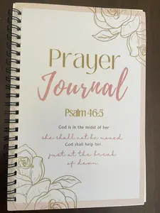 Prayer Journal Inspirational A5 Size 100 Pages for Quiet Time with God Compact Portable Spiritual Journal gift