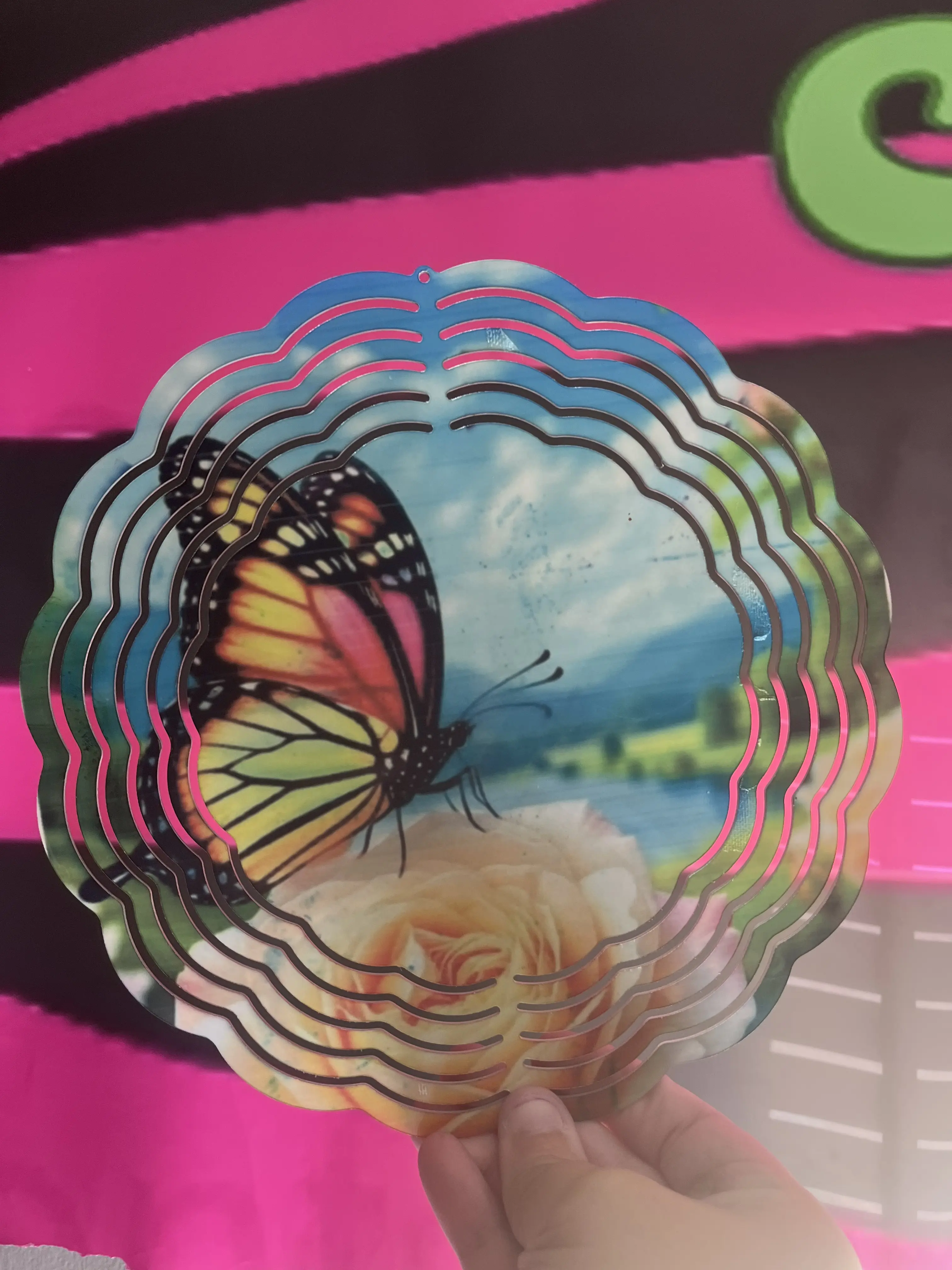 butterfly wind spinner