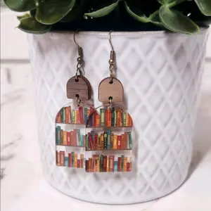 Just Another Book on the Bookshelf Dangle Earring