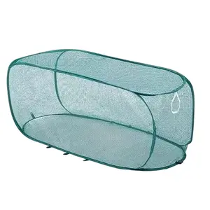 Explorinox (45.28in) Pop-up Plant Cover Mesh Outdoor Plant Protector Insect Barrier Netting Foldable Crop Cage Raised Bed Cover for Vegetable Fruit Seedlings Garden Rows