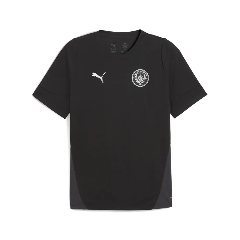 PUMA Mens Manchester City Crew Neck Short Sleeve Jersey Casual - Black