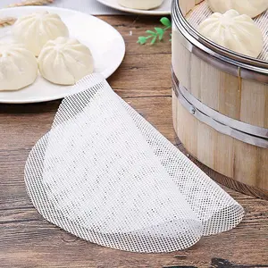 10pcs, Encrypted thickening sizing steamer cloth wholesale steamed buns cotton gauze pure cotton pad non-stick steaming cloth steamer drawer cloth.