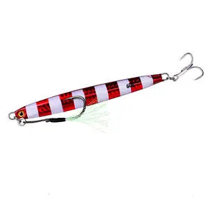60g/2.1oz Long Casting Iron Plate Fish Lure, Artificial Fishing Lure with Hook, Topwater Lure, Fishing Accessories for Outdoor Fishing, Fishing Equipment, Fishing Tackle