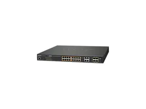 Planet GS-4210-16P4C 16-Port 10/100/1000T 802.3at PoE + 4-Port Gigabit TP / SFP Combo Managed Switch / 220W