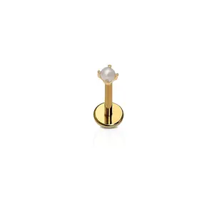 Cords Club Mini Pearl Flat Back Stud - Single Earring