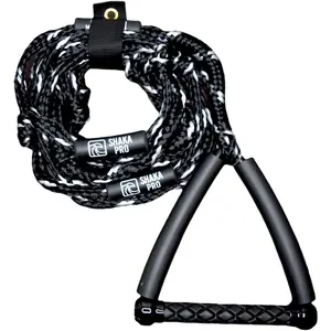 Wakesurf Rope with Handle - Adjustable 25 Foot Tow Rope with 10" Handle