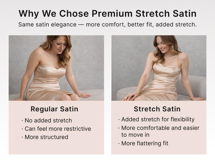 Azazie Brooke One Shoulder Pleated Knot Slit A-line Bridesmaid Wedding Ceremony Stretch Satin Dress