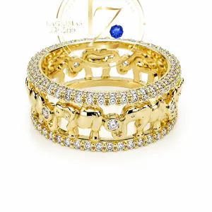 Elephant ring gold plated for special occasion