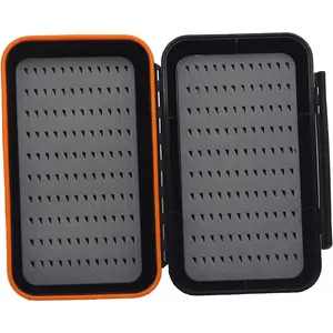 Two Sided Light Weight Foam Insert Fishing Fly Box Fishing Box For Fly Tying Grey Foam Insert Fly Box