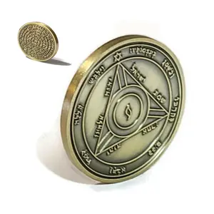 Fourth Pentacle of Saturn Coin – Solomonic Seal, 72 Names of God