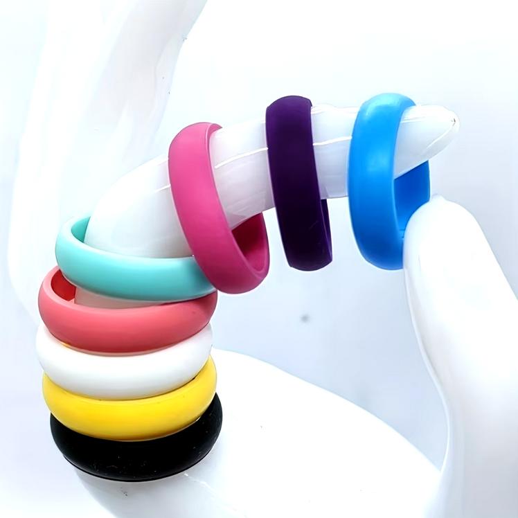 Unisex 6MM Casual Style Classic Silicone Ring (Size 6-10)
