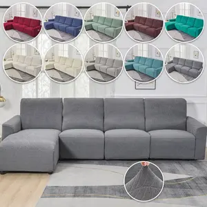 L Shaped Empress Sofa Cover Elastic Waterproof Cat Scratch Resistant, Easy Install All Seasons Universal Fit Durable Sofa Cover