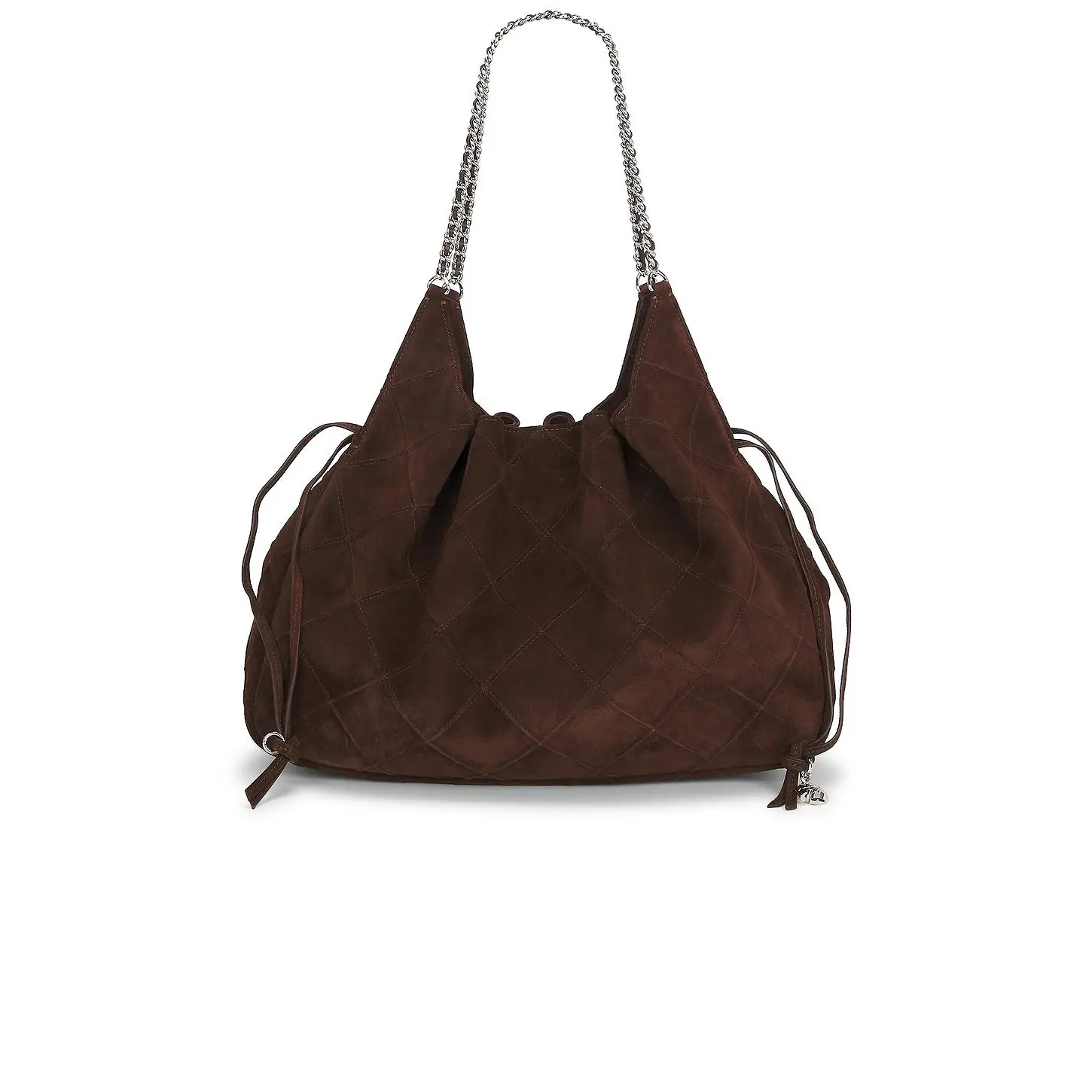 Tory Burch Fleming Suede Large Tote Bag in Dark Cocoa