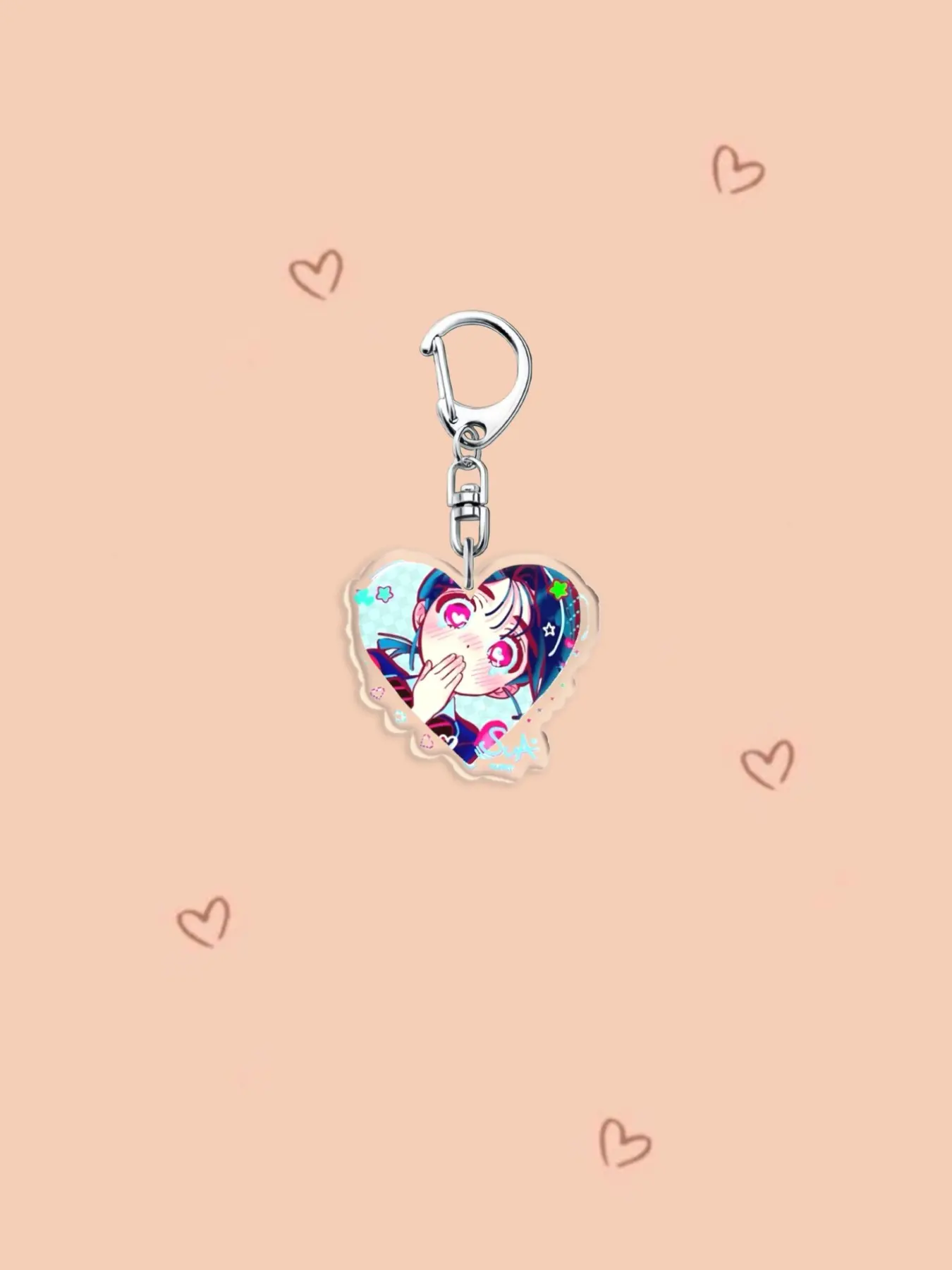 New Hot Korean Cartoon Chibi Keychain, Unisex Backpack Accessory, Luka Ivan Till Mizi Hyuna Sua Heart Shape Role Play Key Ring, Keychains Cute, Trendy Cute Keychain, Fan Collection Gift