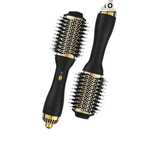 Hair Dryer Brush Blow Dryer Brush in One, 4-in-1 Hair Dryer Brush Blow Dryer with Oval Barrel, Mini Hot Air Brush for All Hair Types