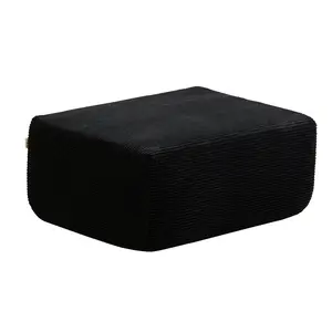 【Only 1 Gift Per Customer】【Matching Sofa Color】CAODOC 37 Inch Oversized Square Ottoman, Plush Corduroy Boneless Foot Rest with High Density Foam, Supports 350 lb, Cozy Floor Pouffe for Sofa Sectional, Living Room Entryway