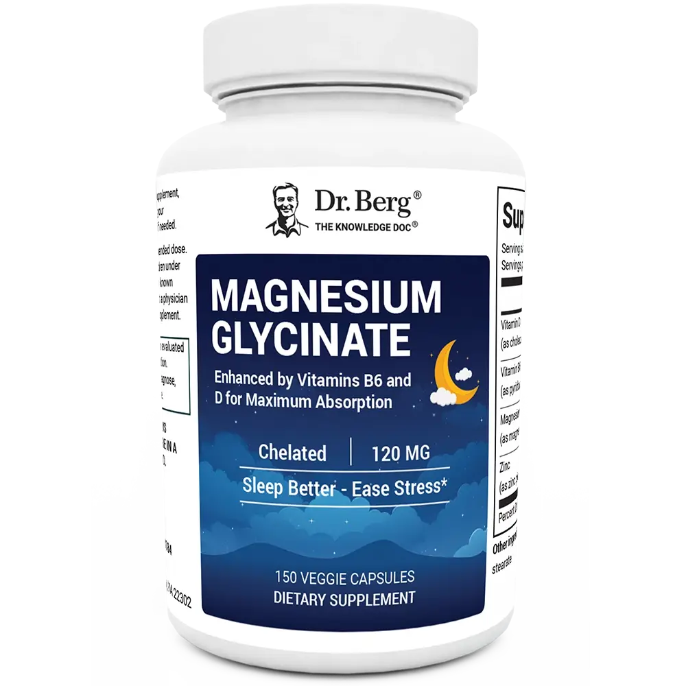 Dr. Berg Nutritionals Magnesium Glycinate - Supports Muscle Health & Nerve Function Healthcare Dietary Supplement
