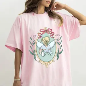 Vintage Tinkerbell Princess Floral Mirror Shirt | Cute Peter Pan WDW Magic Kingdom Family 2025 | Birthday Girl Trip, Comfort Color Tee 51PHI