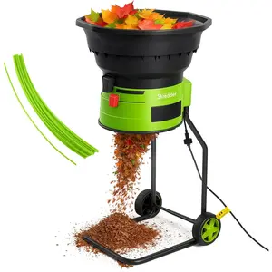 XL Bladeless Leaf Shredder & Mulcher |  15 Amp, 9,000RPM  for 18:1 Reduction Ratio