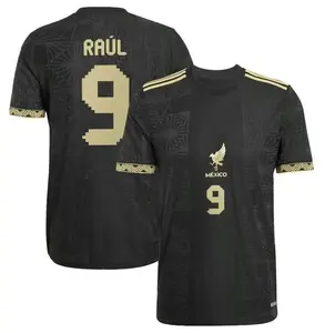 2025 Mexico Fans Version black#9 RAUL short sleeces soccer jersey