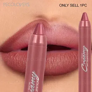 1PC Long Lasting Matte Velvet Lipstick, Smooth Texture, Moisturizing Hydrating Lipstick Pen, Waterproof, Natural Lipstick Crayon, Moisturize, Hydrate, Moisture