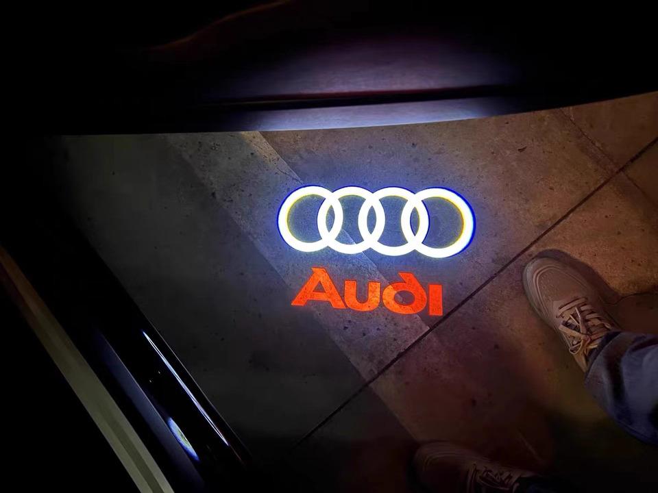 2PCS LED Door Welcome Light Projector GhostShadow Lamp HD Non-Fading For A4 A6 Q3 Q5Q7 A3 A5 A7  A8