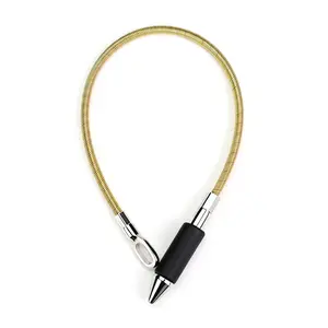 14 Inch Magnetic Cable Puller Tapered Steel Stud Bullet Magnet with Leader & Fish Eye-Let, Stronger Magnetic Force Cuts Wire Fishing Time, Ideal for in-Wall/Floor/Ceiling Cable Routing