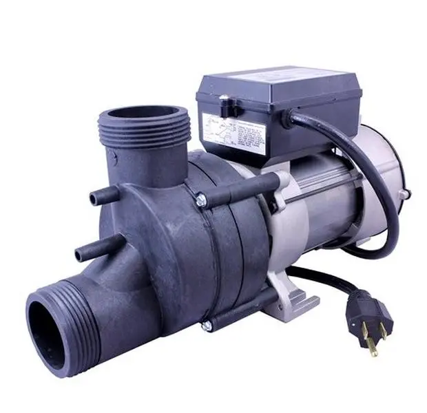 Vico 1050032 0.75HP 115V 7.5A 1.5 in. MBT Wow Front & Top Bath Pump with Air Switch & NEMA Cord