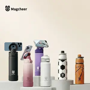 Magcheer insulated water bottles come in a variety of styles and can keep drinks hot or cold for up to 24 hours. Made of stainless steel, some models feature magnetic caps or a spray function, making them ideal for sporty or fashionable occasions. summerv