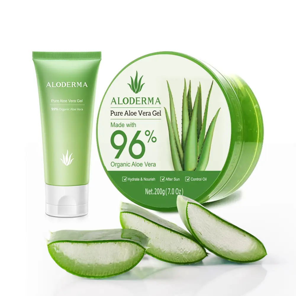 Aloe Vera Gel Set - 2 Pieces - 200g Aloe Vera Gel & 45g Aloe Vera Gel Travel Size Aloe Vera Gel Set - 2 Pieces - 200g Aloe Vera Gel & 45g Aloe Vera Gel Travel Size