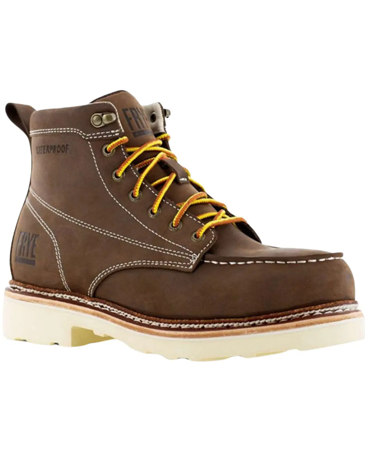 Frye Men's Men'S 6" Lace-Up Waterproof Work Boot Steel Toe - Fr40301