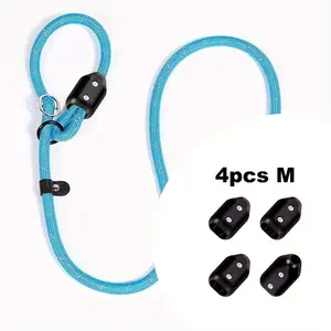 20244pcs Black Plastic Rope Clips - Durable 3/8 Inch Connectors, Rope Clamps, Nylon Rope Connector Clamp, Wire Rope Tightener Clips, Drawstring Adjustment Clip, for Dog Leash, Twisted Rope, Braided Rope, Wire Rope, Cords2025