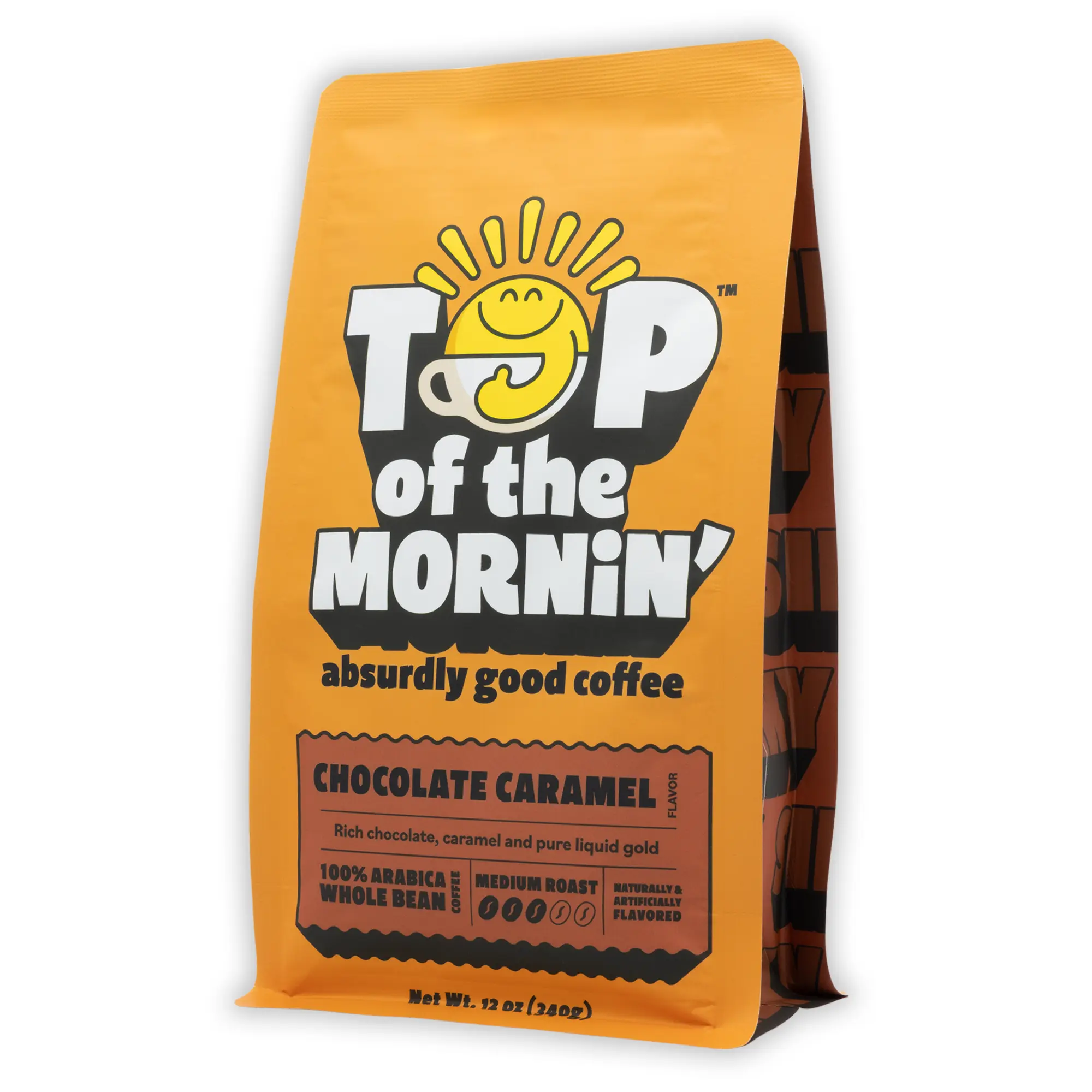Chocolate Caramel Flavored Coffee 12oz Medium Roast | Whole Bean or Ground