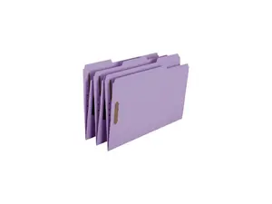 Smead Colored Top-Tab Fastener File Folders - Legal - 8 1/2" x 14" Sheet Size - 2 Fastener(s) - 1/3 Tab Cut - Top Tab Lo