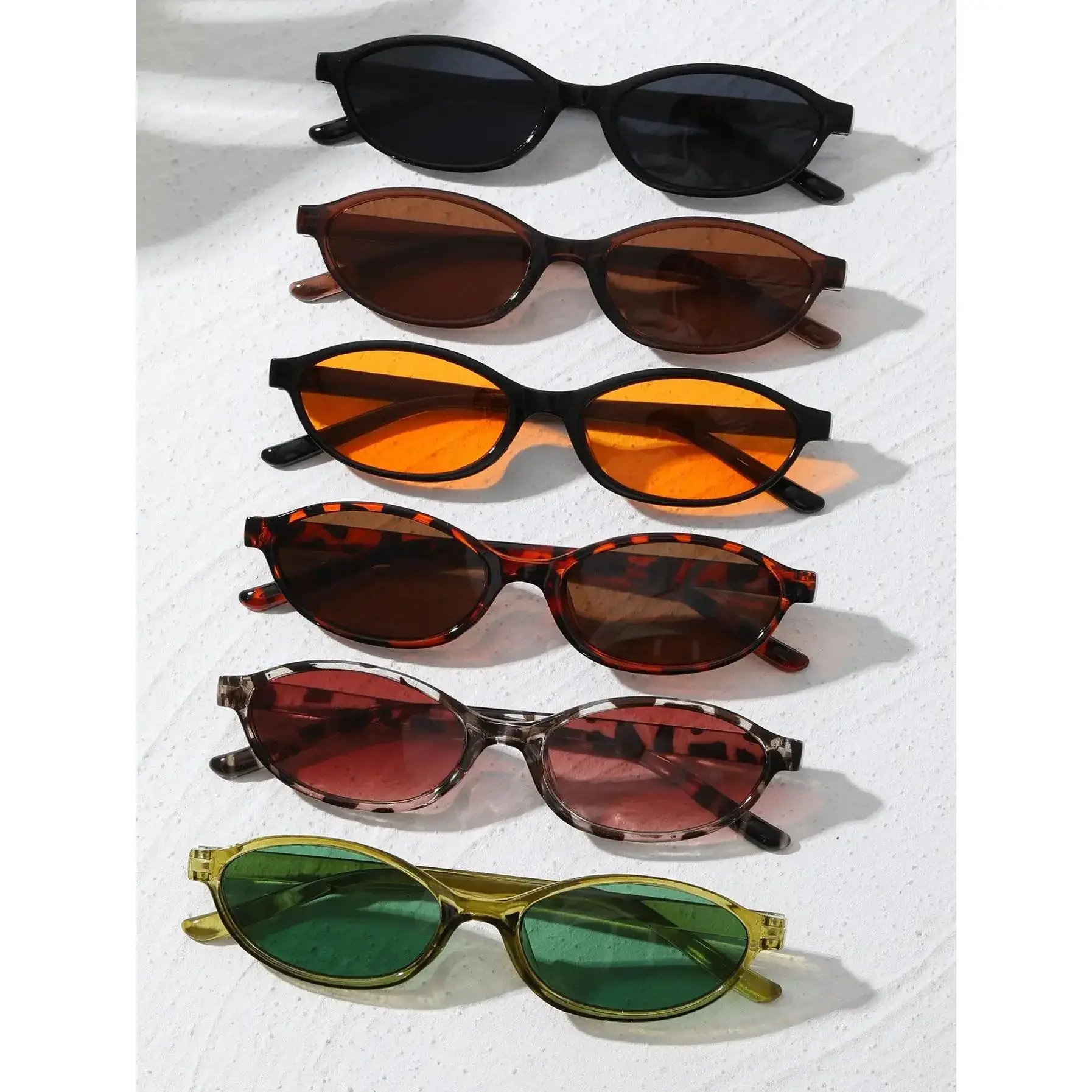 Women's Retro Oval Sunglasses - 3/6 Pairs Alloy Full Rim Eyewear with UV400 Protection Lenses, Casual Women's Accessories for Driving, Beach Glasses, Accessories For Women,summerwins,father'sdaygifts,campingessentials,campinggear