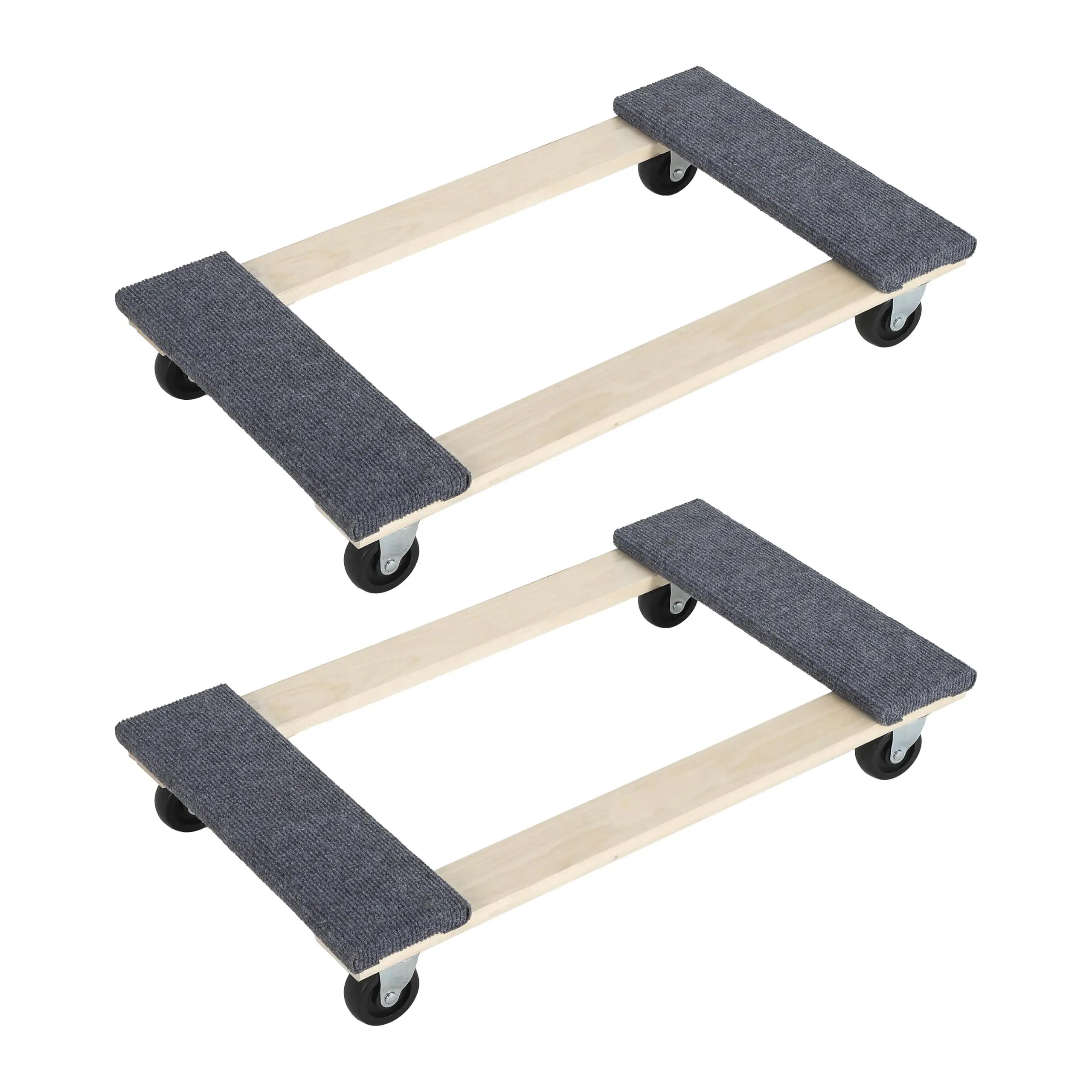 🔥 2 Pack Furniture Dolly 1000 LBS, Heavy Duty Moving Dolly with Carpeted Surface – Effortless Moving for Home, Office & Warehouse